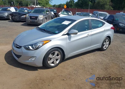2013 Hyundai Elantra Gls from USA, damaged, VIN 5NPDH4AEXDH346948
